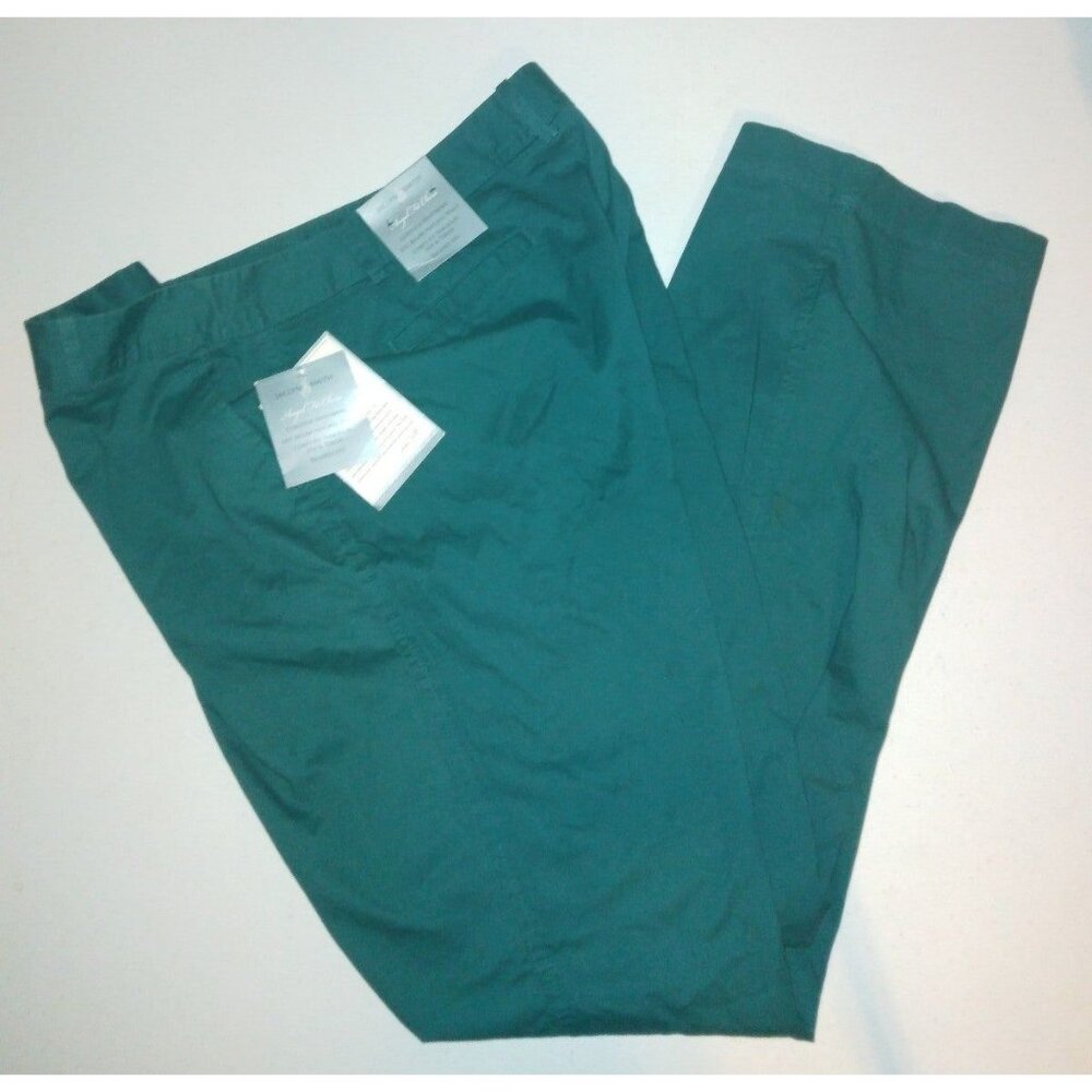 Jaclyn Smith Women's Angel Fit Chino Relaxed Pants